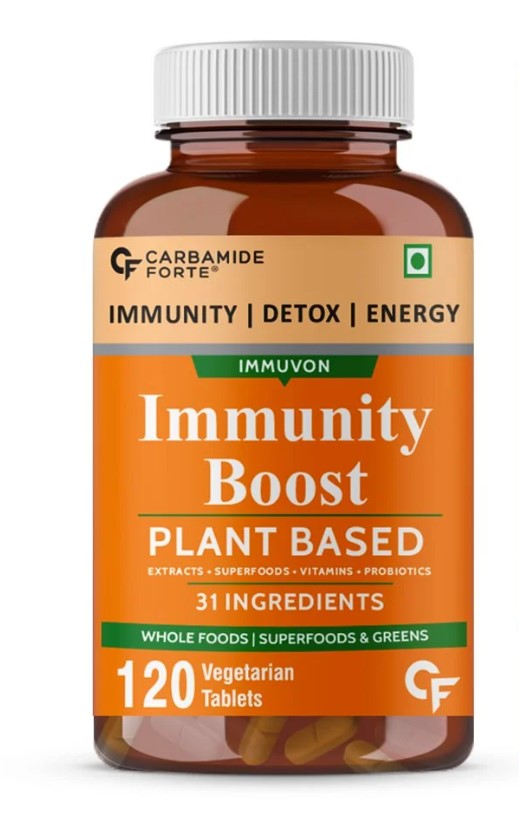 Vitamin C with Zinc Tablets Plant Extracts for Immunity Boost